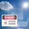 Signmission Sulfur Dioxide Danger Sign, Vinyl Decal, 10in W x 7in L, 2PK OS-2PACK-DS-D-710-L-2421 - alternate 3